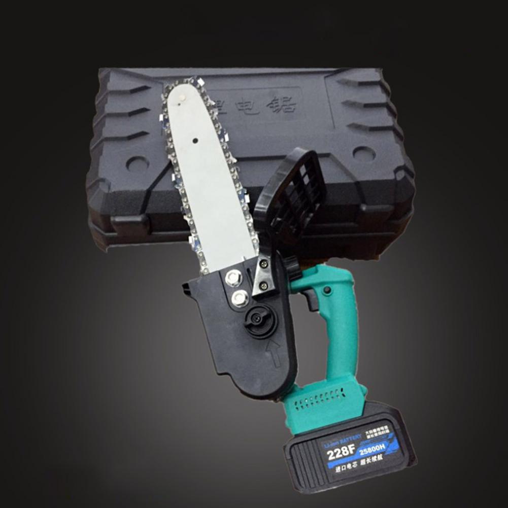 Mini Electric Chainsaw Set Portable Cordless Handheld Pruning Saw Lithium Battery Wood Cutter Home Garden Logging Power Tool