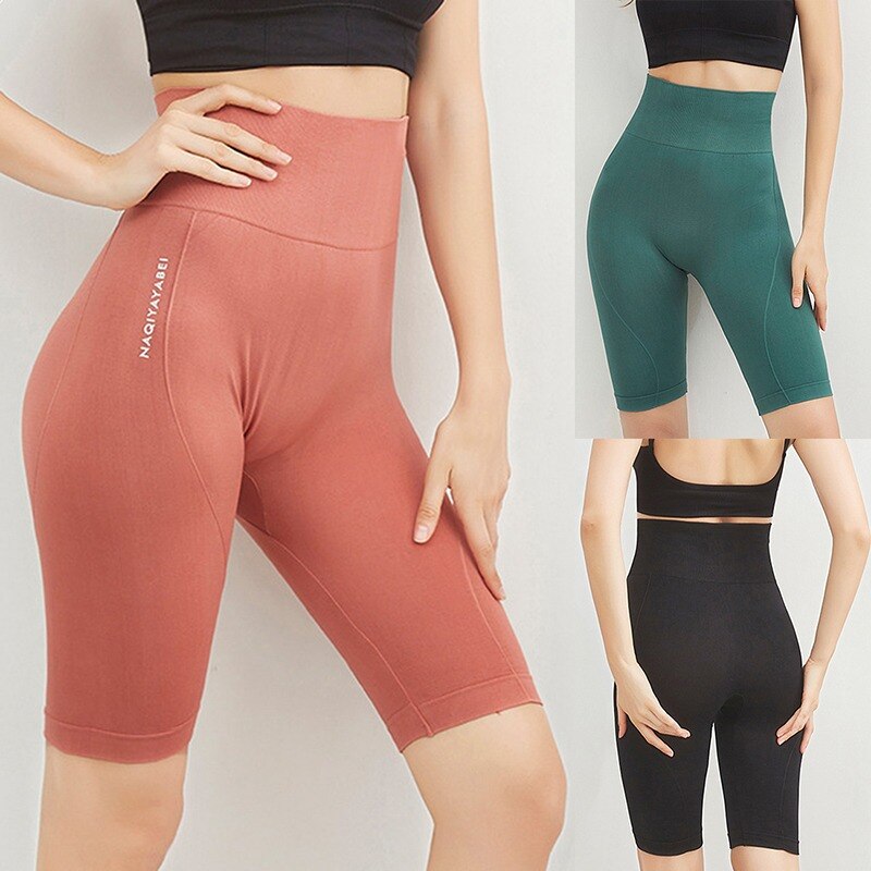 Sfit high waist workout shorts vital seamless fitness yoga short scrunch butt yoga running short sport women gym leggings
