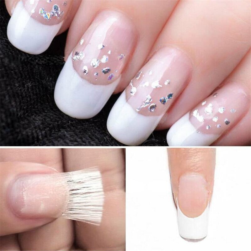 Ongles-embouts d'extension-accessoire Salon-outil fibre de verre Uv-Gel-construction acrylique français-manucure