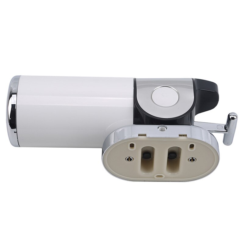 Wall Mount Shower Shampoo Dispenser Auto Touch-free/ Manual Stainless Steel Soap Dispenser: white