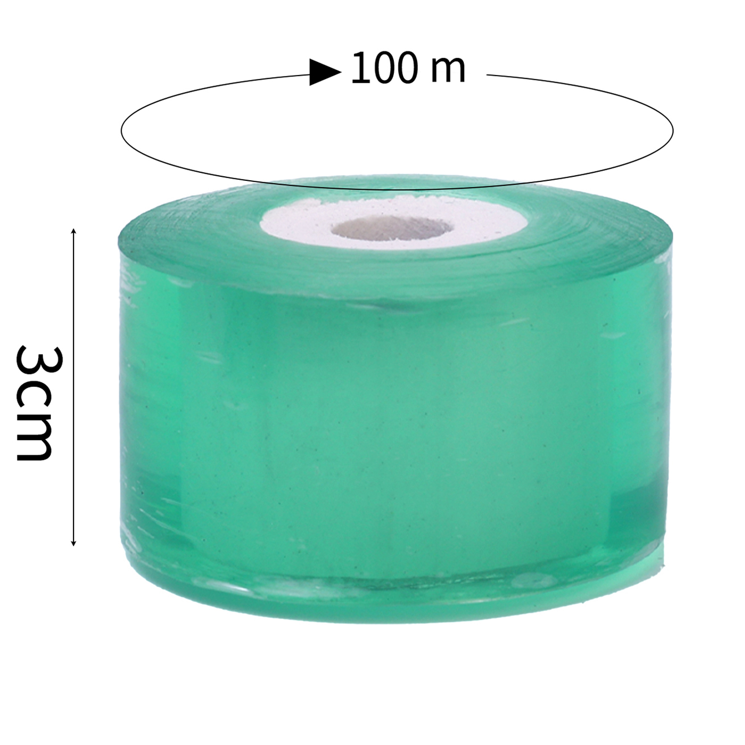 Fita de enxerto verde extensível, 100/300m, para suporte de plantas, uso doméstico, jardim, enxertia, fita transparente para árvores frutíferas: Marrom / 2.5 centímetros