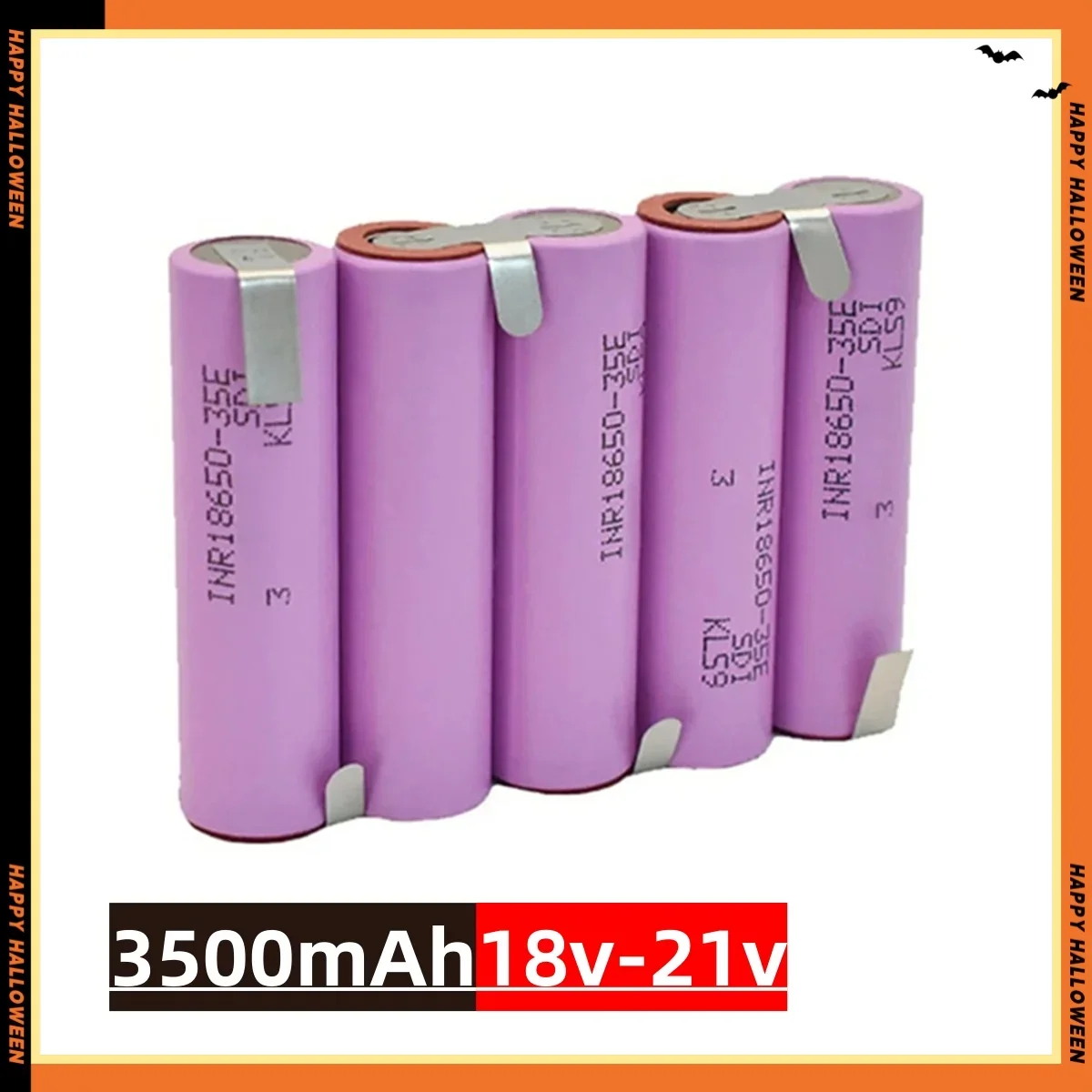2S1P-6S2P 18650 35E 3500mAh 7000mAh 7.4V 12.6V 14.8V 18V 25.2V 29.6V pour Batteries de tournevis soudure 18650 batterie: BLEU CIEL