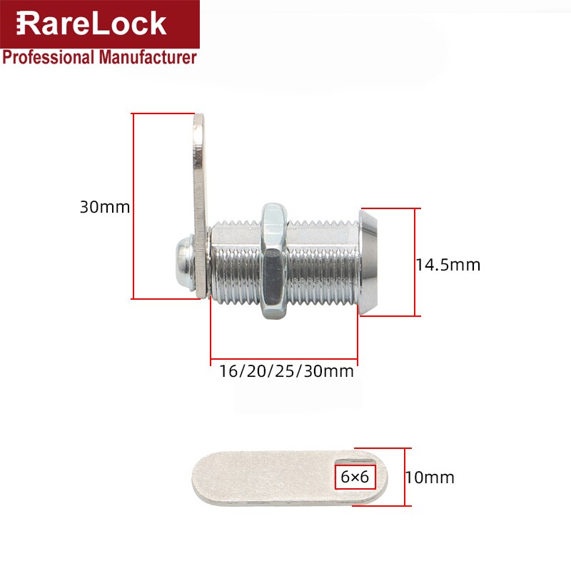 Diameter 12mm With 2 Keys Zinc Alloy Easy Installed Cabinet Drawer Furniture Lock YP01 A