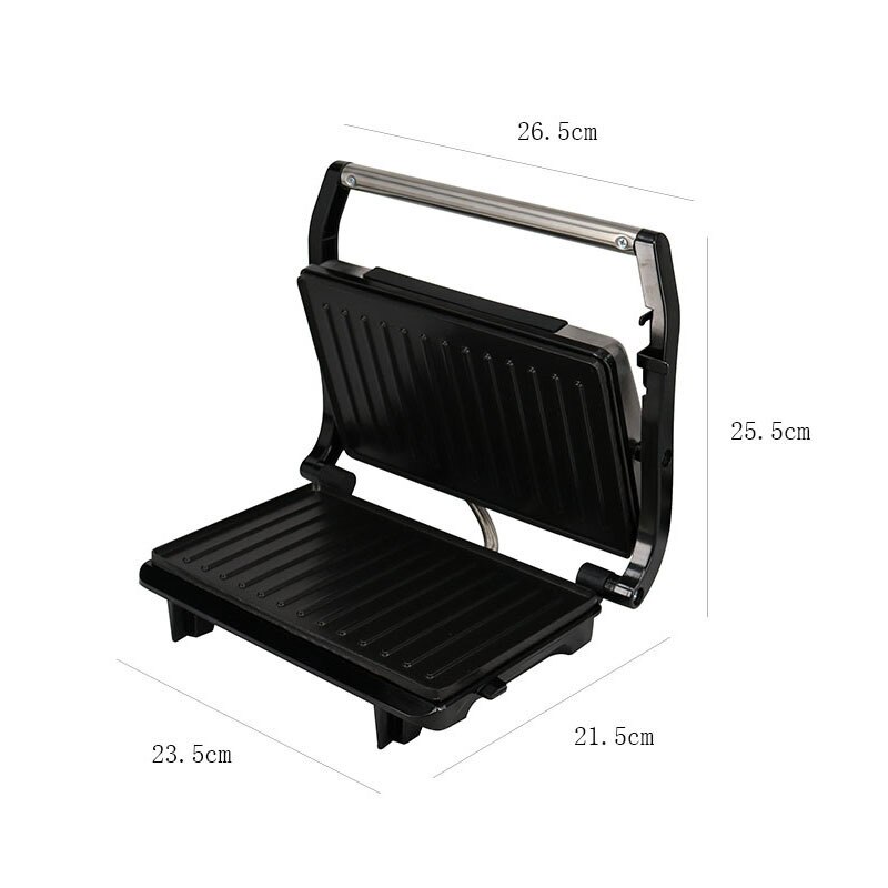 Parrilla eléctrica ofen de doble calentamiento lateral, freidora de carne sin humo, hamburguesa tostada, máquina de carne a la parrilla para el hogar, 750W