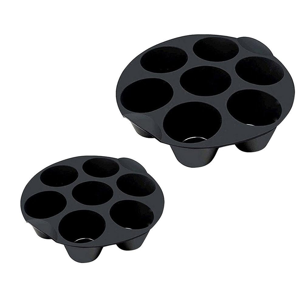 7 Holes Cake Cup Muffin Cup For 3.5-5.8L Various Models Of Air Fryer Molds Cupcake Cake Muffin Baking Cups Air Fryer Accessorie