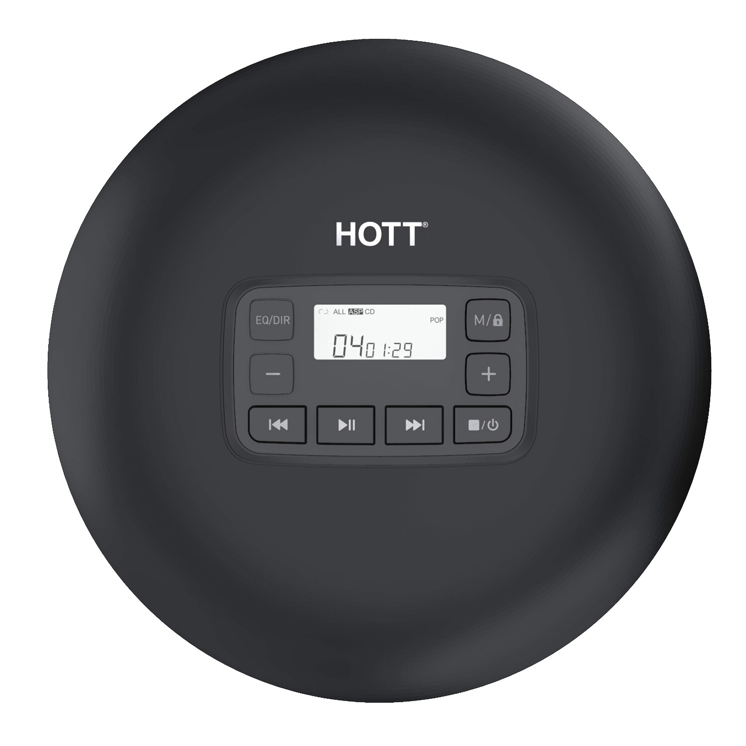 HOTT CD 204 Portable CD Player CD Walkman with LCD Display CD Music Player with Anti-Skip/Shockproof for Home Travel and Car