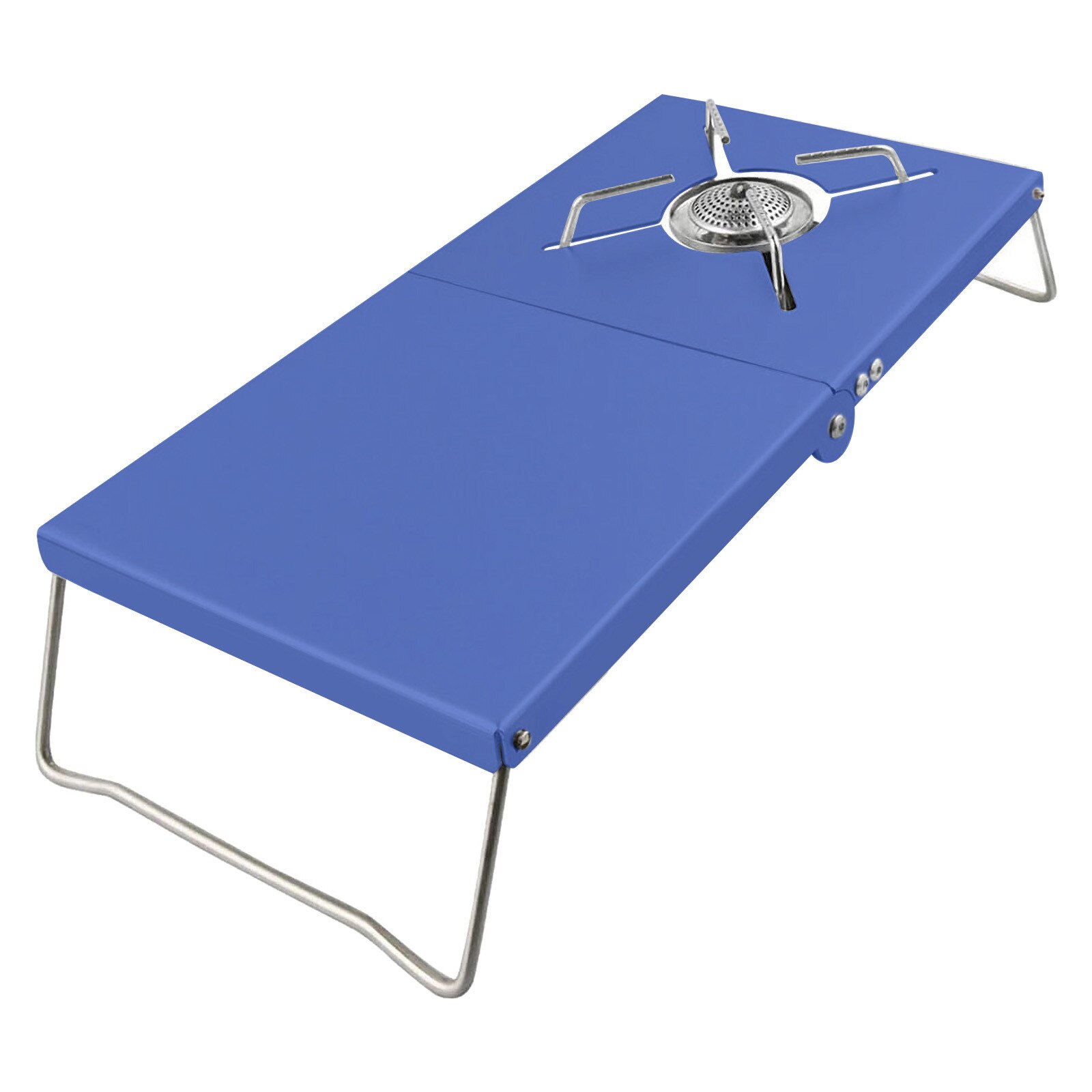 Tovelent Wärme Tisch Für Einzel Brenner 1 Einheit Multi-zweck Klapp Leichte Bbq Faltbare Grill Kochen Ich bin Freien Werkzeuge: Blau