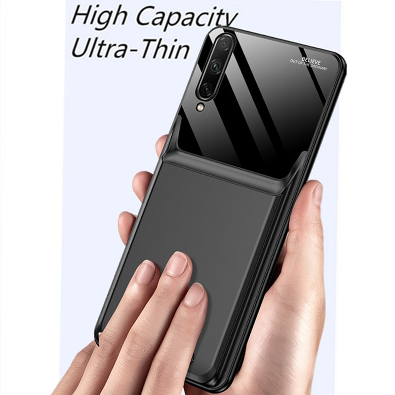 6000 mah:n akkulaturikotelo huawei honor 9x pro:lle pidennetty puhelimen virtakotelo ohut varavirtalähdepakkauksen lataussuojus