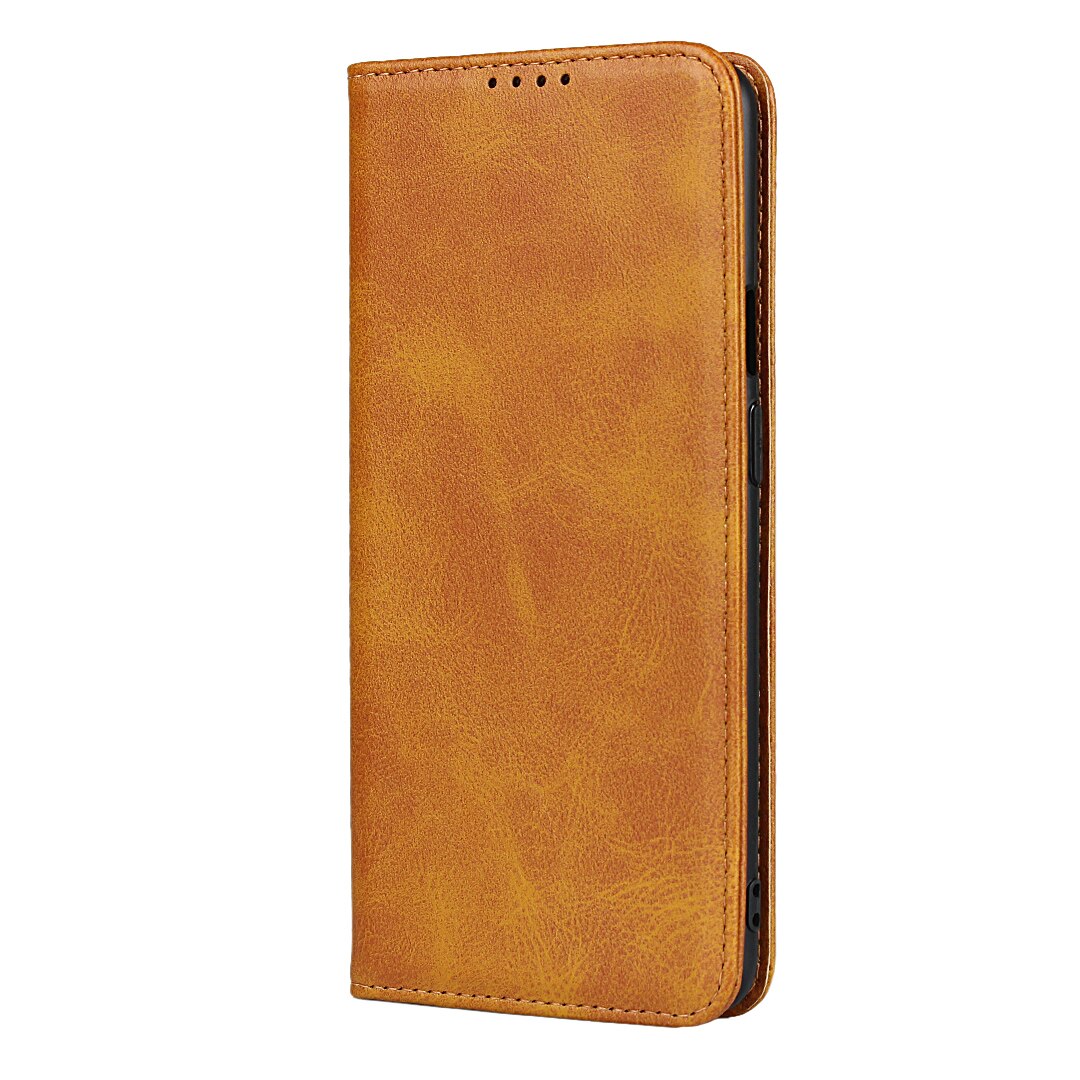 Telefoon Geval voor Oneplus 7T Een plus 7T Pro Leather Flip Case kaarthouder Holster Magnetische aantrekkingskracht Cover business Retro: For Oneplus 7T Pro / Yellow