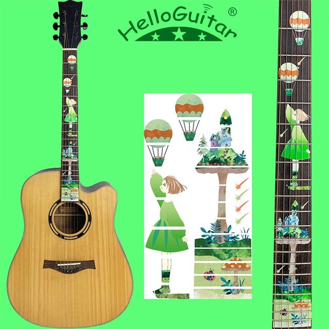 Guitar Fretboard Notes Map Labels Sticker Fingerboard Decals Inlay Sticker DIY Cool Style For 6 String Acoustic Electric Guitar: B