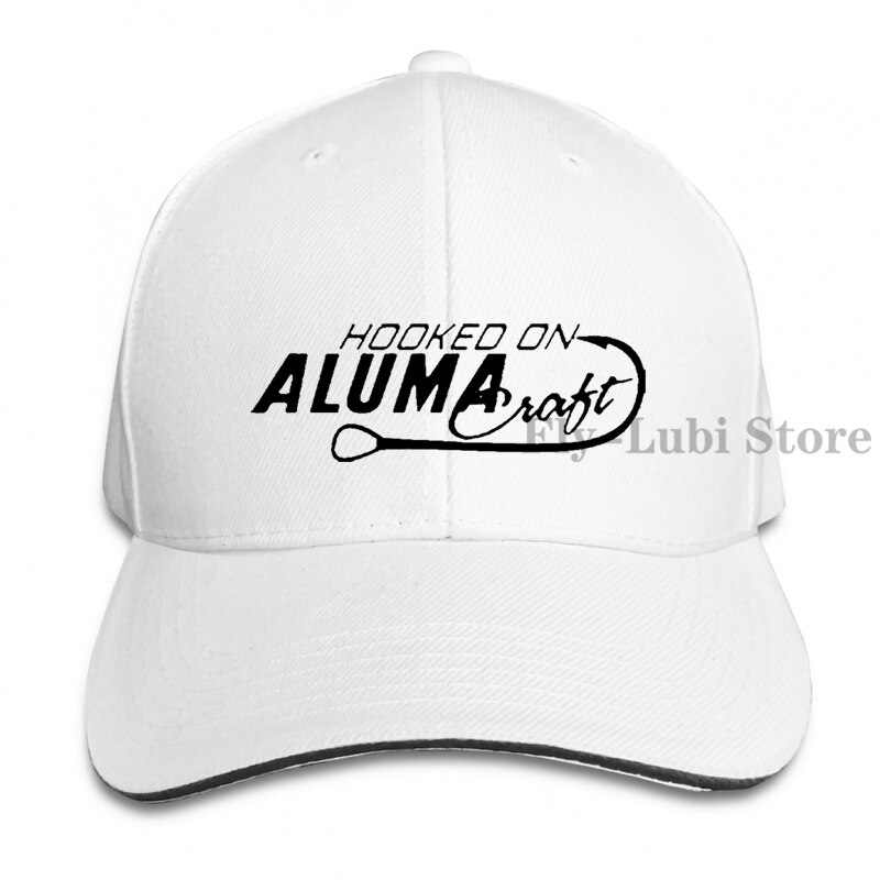 Hooked On Alumacraft Fishing Die Cut Baseball cap men women Trucker Hats adjustable cap: 1-White