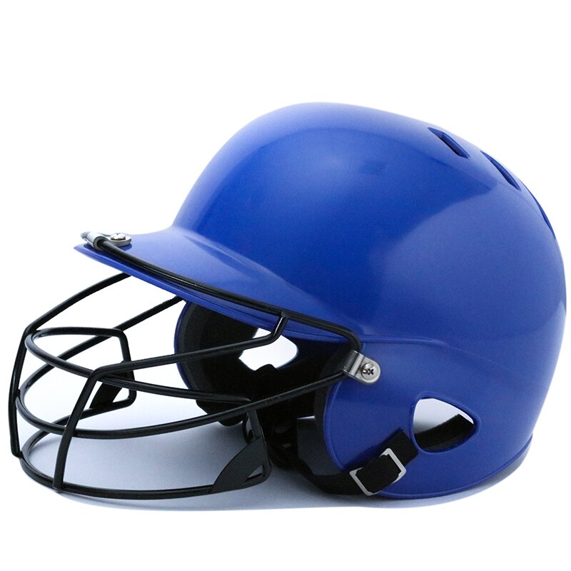 Capacete profissional para beisebol, softball, calcanhar, dupla costura, helme: Azul