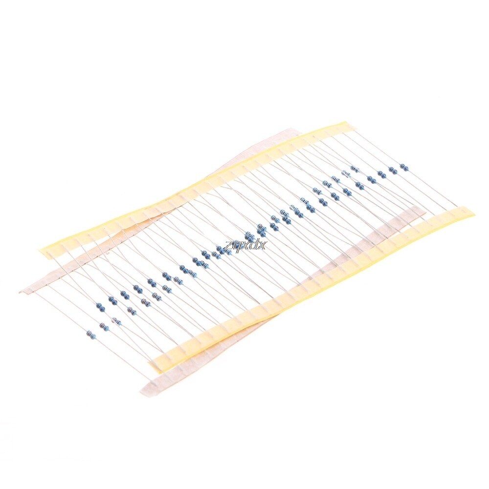 2425 Pcs 97 Value Metal Film Resistor 1% 1/8W Assorted Kit 1 ohm~1M Ohm Passive Components R15 Whosale