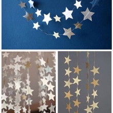 4 M Ster Papier Guirlande Gors Banner Baby Xmas Wedding Shower Party Banners Streamers Decoratie
