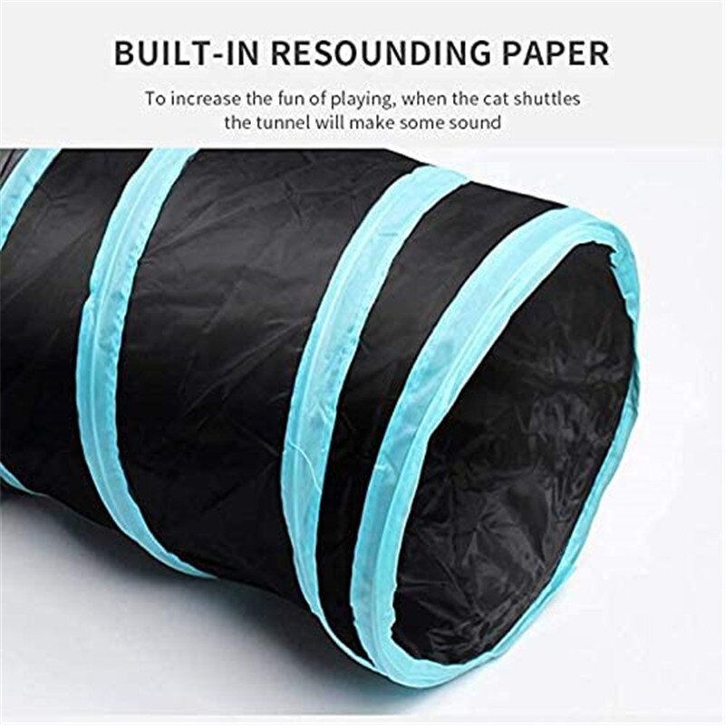 2/3/4 5-way Interactive Collapsible Cat Tunnel Tube Kitty Tunnel Bored Cat Pet Toys Peek Hole Toy Cat Puppy Kitty Kitten Rabbit