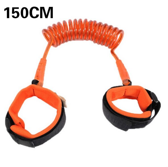 Anti Lost Wrist Link Toddler Leash Safety Harness for Baby Strap Rope Outdoor Walking Hand Belt Band Anti-lost Wristband Kids: Orange