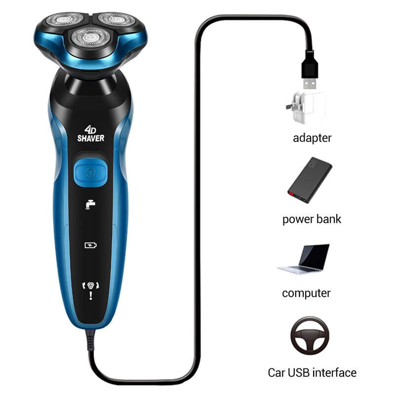 3D Floating Electric Shaver Washable Men Razor USB Charging Beard Trimmer 110V/220V Shaving Machine 41