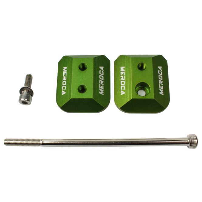 Meroca sliding push cykel nav sikkerhedsspænde skrue brudt trapezformet møtrik modificeret børne balance cykel roller slider s cykel: Grøn