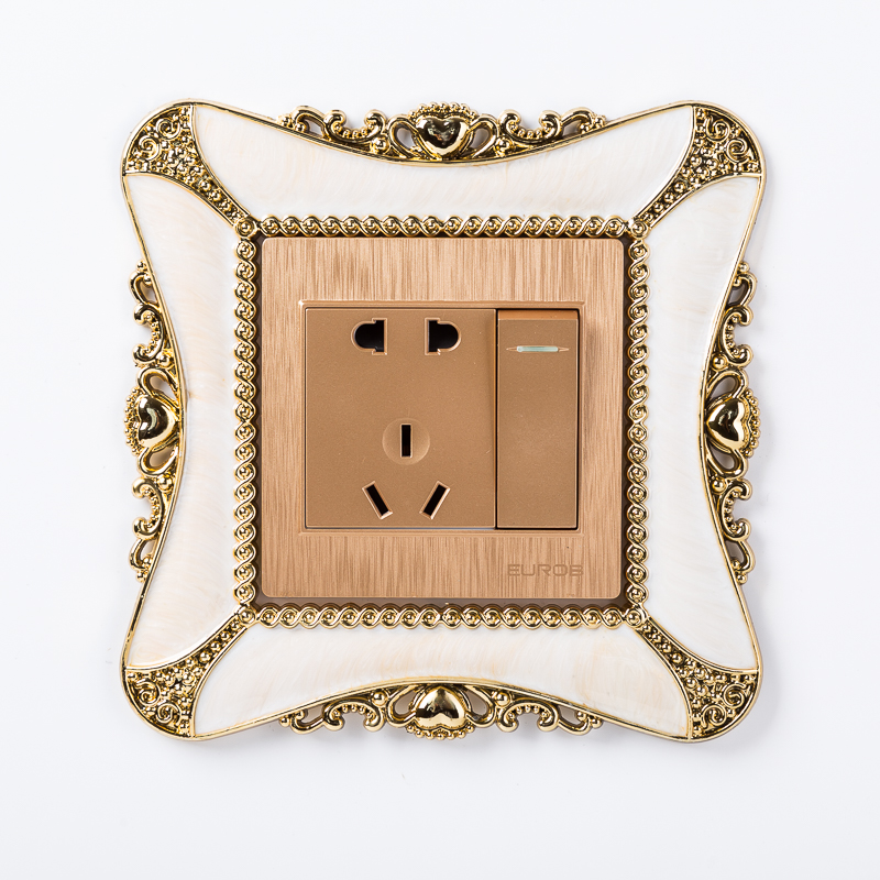 living room bedroom lamp wall socket protection decorative switch sticker wall sticker double switch cover decoration: light green