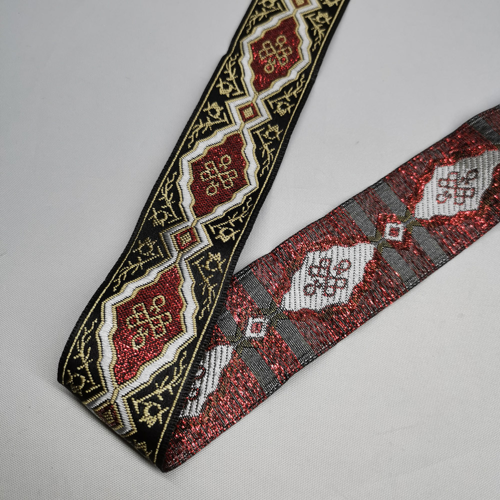 Jacquard Gewebt Band Streifen Ethnischen Gürtel 32mm Breit 7 Hof Hund Gurtband DIY trimmen: 17