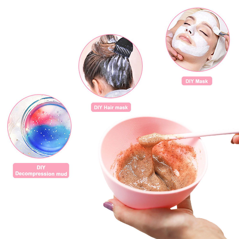 Silicone World 250/450ML Siliconen Masker Kom roeren kommen Vrouwen Gezichtsmasker Mengkom Gezichtshuidverzorgingstools DIY Beauty