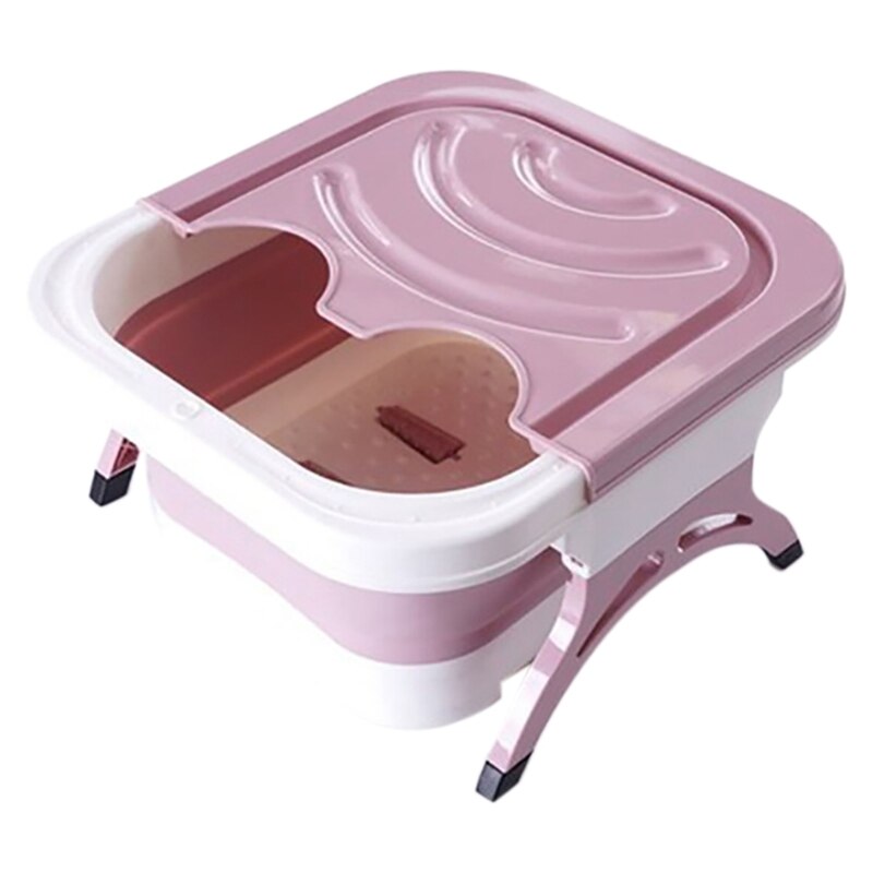 Foldable Large Portable Plastic Foot Soaking Basin Household Heightening Massage Bath Bucket