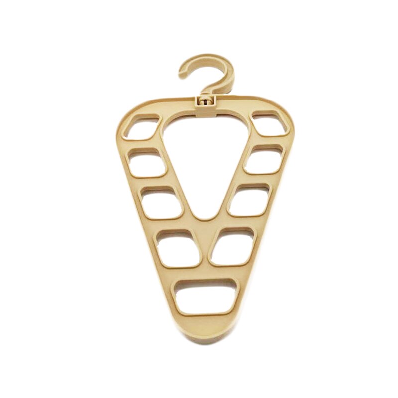 Vridbar 9- -håls klädhängare flerportsstöd cirkel klädställning garderob förvaring torkning plasthängare klädhängare: Gul 2