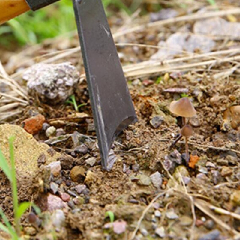 Herramienta con asa de madera para jardinería, azada para el hogar, jardín, agricultura, plantación de flores, herramientas de mano