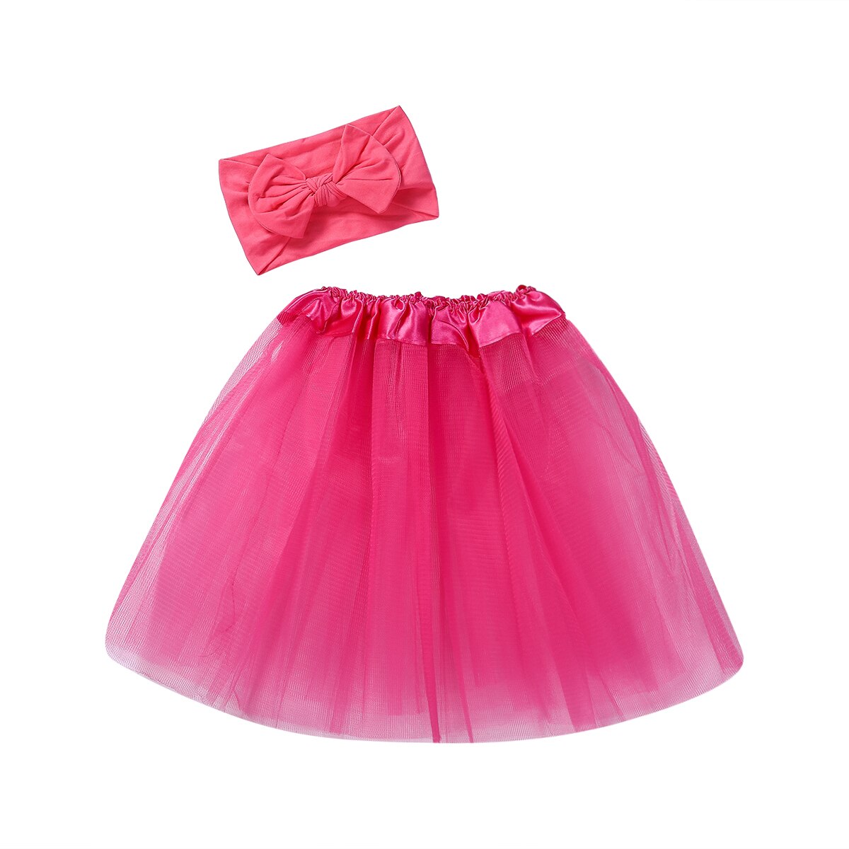 Citgeett Zomer Solid Leuke Peuter Pasgeboren Baby Meisje Tutu Rok &amp; Hoofdband Photo Prop Kostuum Leuke Outfit: F