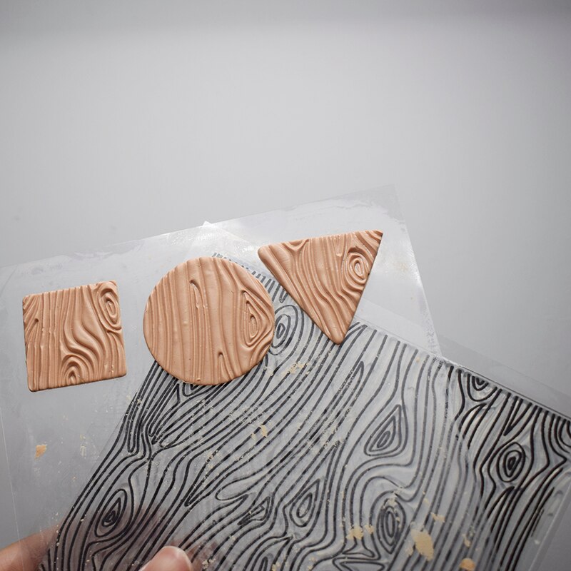 Bark tekstur polymer ler værktøj prægning stempel skabelon ark ler håndværk kunst forsyninger gør det selv individuelle smykker keramik værktøj