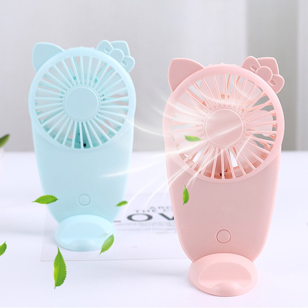 USB Mini Fan Phone Holder Bracket Portable Electric Handheld Air Cooler Fan Student Home Travel Outdoor Ventilador