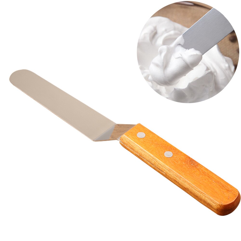 6 inch Stainless Steel Butter Cake Cream Knife Spatula Smoother Icing Frosting Spreader Fondant Pastry Bake Cake Decoration