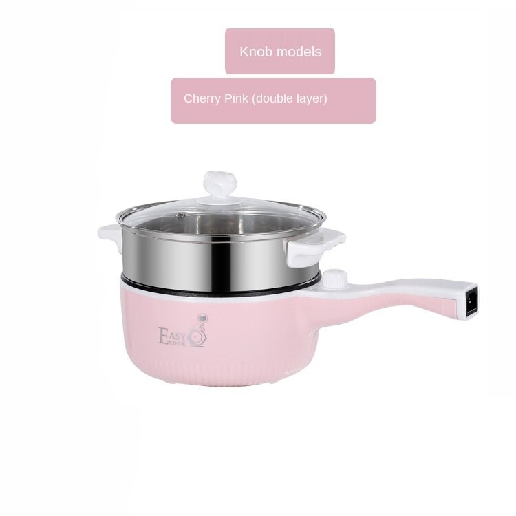 Electric cooker single handle electric pot student dormitory mini small electric frying pan long handle multi-functional