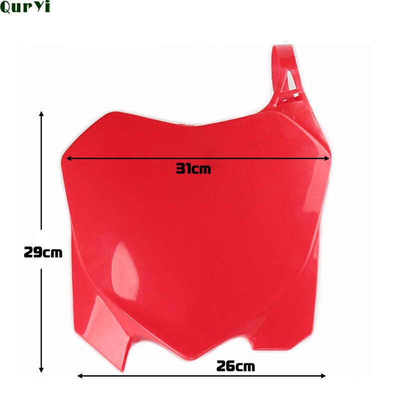 CRF 250 450 Motorcycle Motorbike Front Number Plates Name Plate For CRF250R 10-13 CRF450R 09-12 Off road Racing Motocross Bike