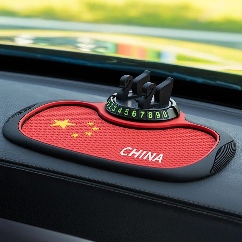 Auto Anti-Rutsch-matt Auto Telefon Halfter Nicht Unterhose Klebrige Anti Rutsche Multi-funktionale Bindestrich Telefon Halterung Silikon Armaturenbrett Auto Pad matt: Grün