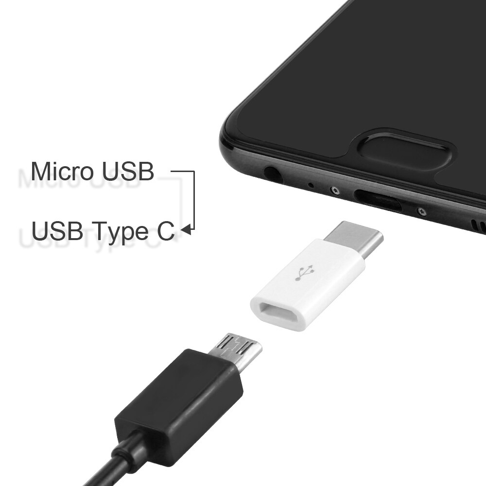 Pequeno micro usb fêmea para tipo c macho, requintado, adaptador conversor geral para tipo c samsung