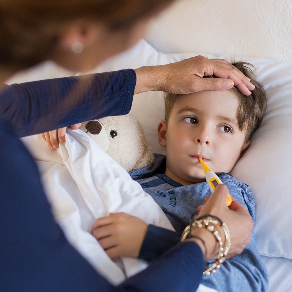 Electronic Thermometer Outdoor Baby Kid Temperature Measurement Tool Yellow