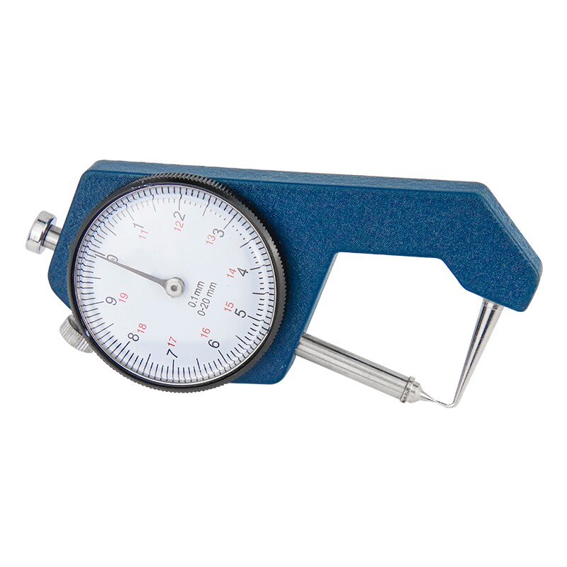 Curved Tip Dial Thickness Gauge 0-20mm 0.1mm For Hollow Pipe Or Circular Tube Caliper Measuring Tools Thickness Meter Tester