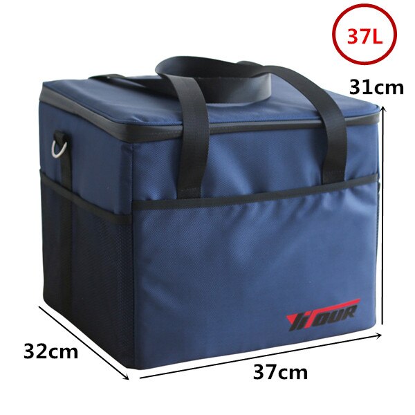 37L Extra Grote Geïsoleerde Koeltas Bier Picknick Voedsel Draagbare Ice Pack Lunch Tassen Voor Vrouwen Opslag Container Koelbox: Default Title