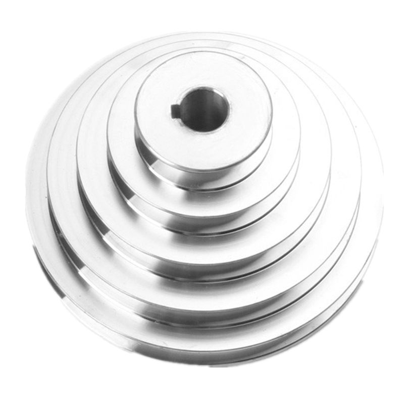 Aluminium A Type 5 étape roue de poulie pagode 150mm diamètre extérieur 14mm à 28mm alésage pour courroie de distribution en forme de V