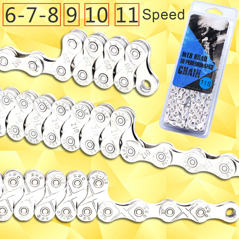Bicycle Chain 8 9 10 11 Speed Buckle Single Speed MTB Chain Mountain Bike Road Chain Bike Parts eslabon rapido cadena 11v