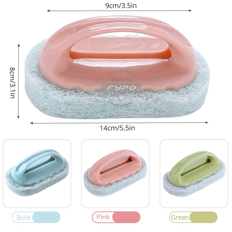 Fypo-cepillo de esponja para Herramientas de limpieza de cocina, cepillo mágico para limpieza de cacerola, esponjas, estropajos, Limpiador de cocina