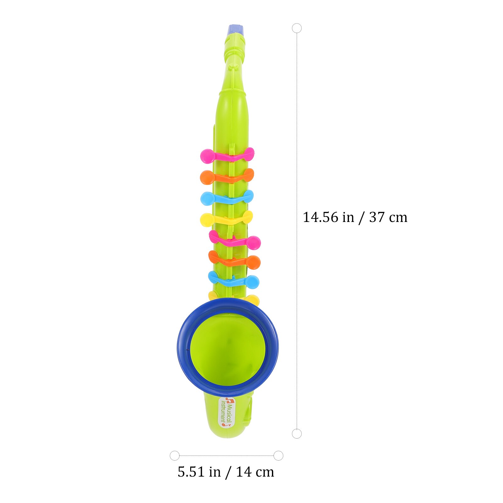 Saxofón de simulación creativa Tuba para niños, instrumento Musical de juguete, juguetes educativos para aprendizaje temprano, ayuda para la enseñanza de música