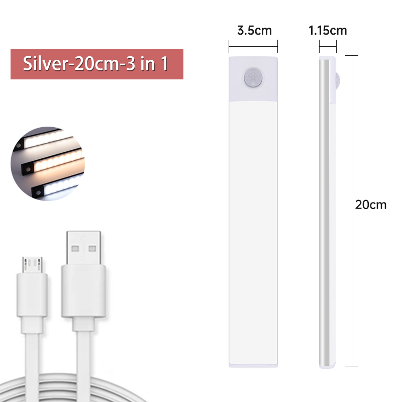Cabinet Light USB Rechargeable Motion Sensor Led T... – Grandado