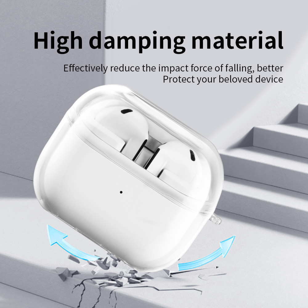 Funda transparente para auriculares Samsung Galaxy Buds 3 Pro, fundas de silicona suave, carcasa transparente para auriculares, funda protectora para Buds3