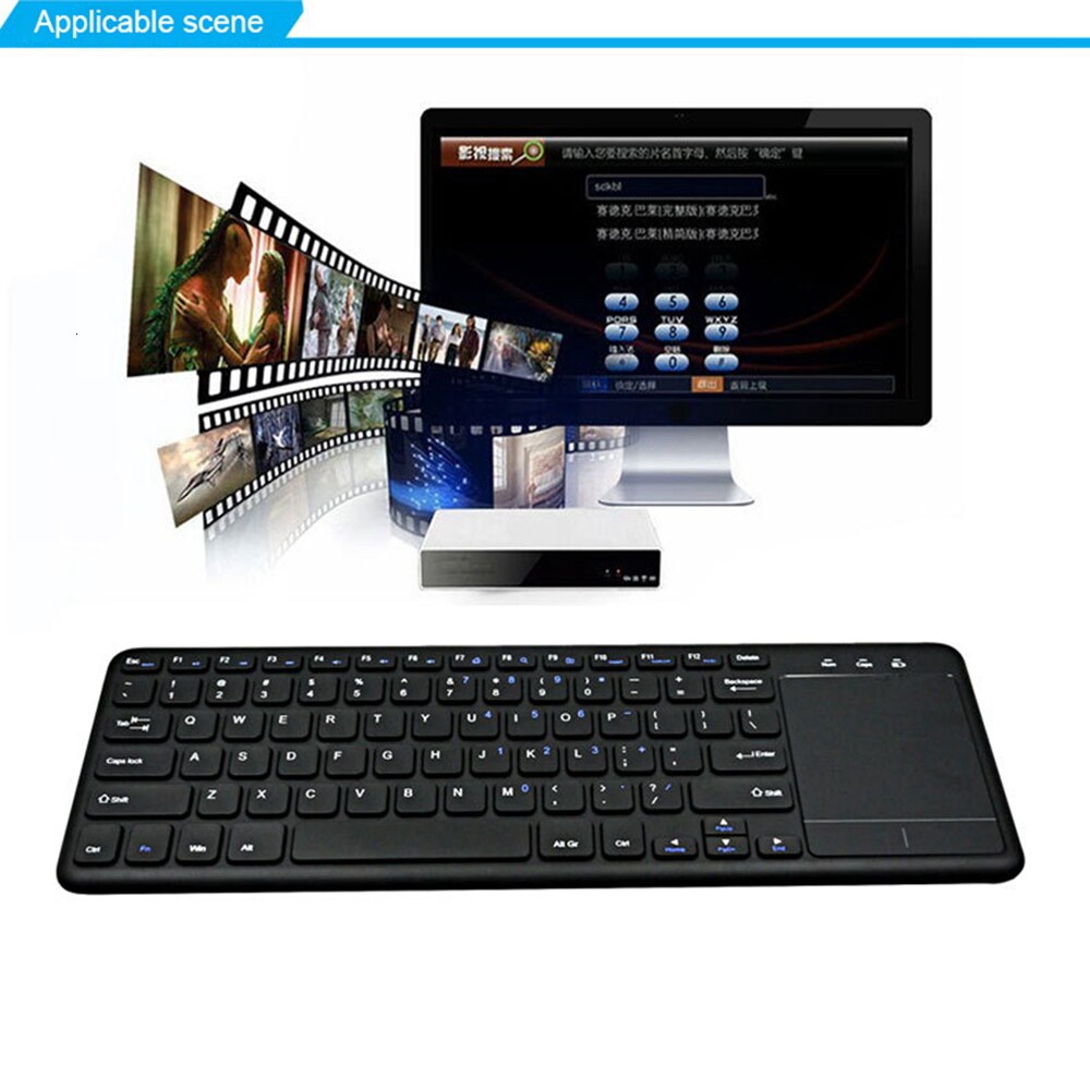 Wireless Computer Keyboard Multi Function Touchpad 78 Key Small Keybord Office Keypad With Mouse Function Touch Pad For Lapop PC