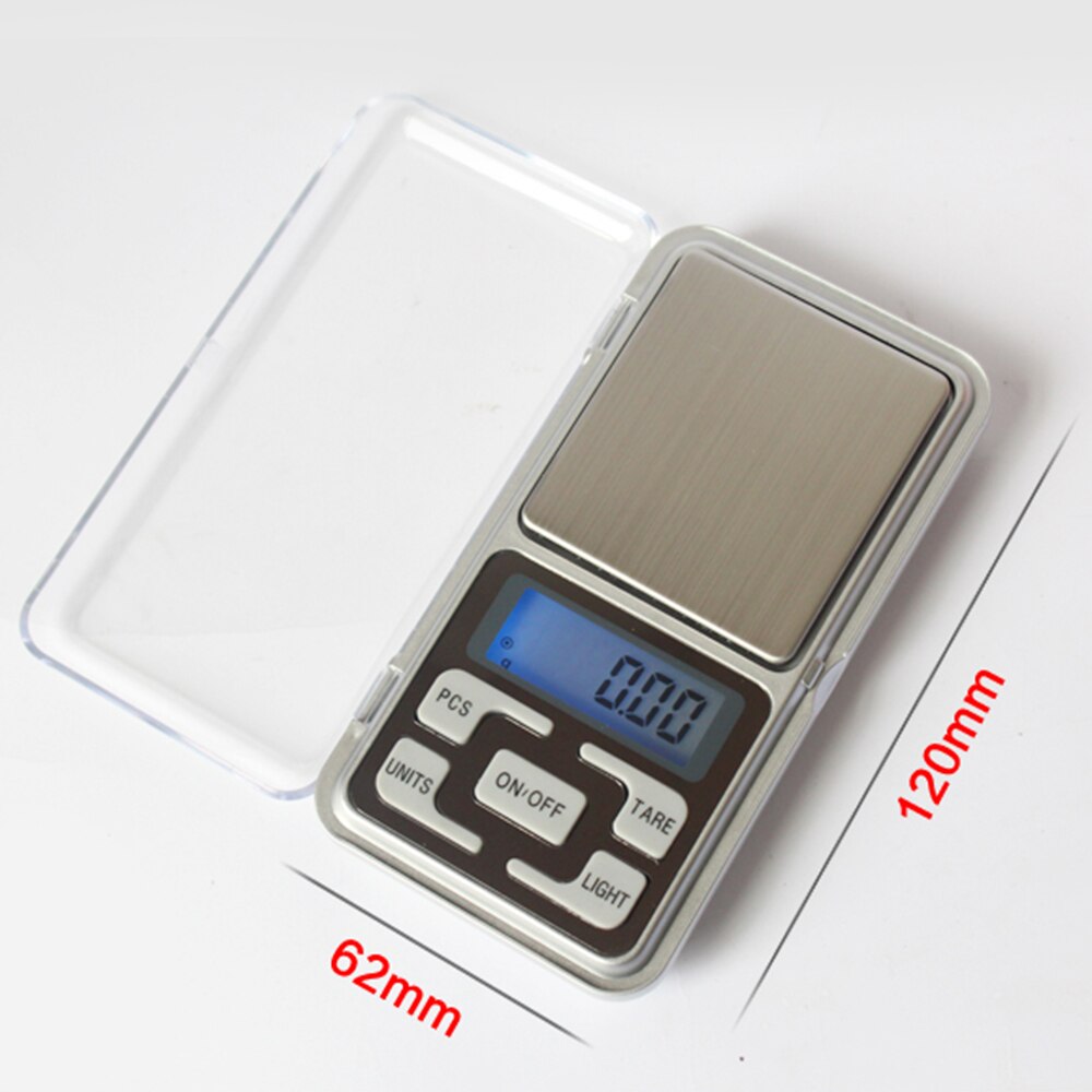 Electronic Digital Pocket Scale Jewelry Scale with LCD Precision Backlight Display Weighing Scale Backlight Scales for Kitchen: ABS buttons / 300g