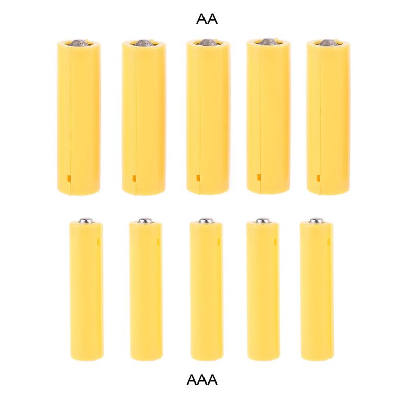 5Pcs LR06 Aa LR03 Aaa Dummy Nep Batterij Setup Shell Placeholder Cilinder Dirigent Dummy Cellen