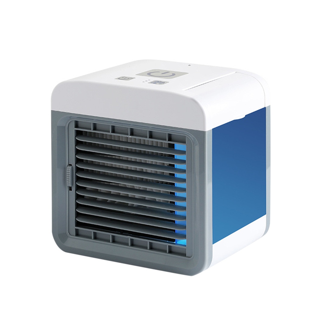 Xiaomi-ventilador enfriador de aire portátil, purificador de aire, ventilador de escritorio con luz de 7 colores, purificador, para la Oficina y el dormitorio, con USB: Default Title
