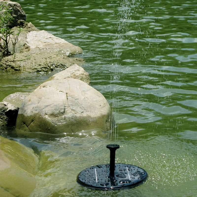 Mini Solar Water Fountain Pool Pond Waterfall Fountain Garden Decoration Outdoor Bird Bath Solar Powered Fountain Floating Water
